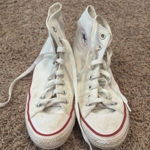 Converse White High-Top Sneakers